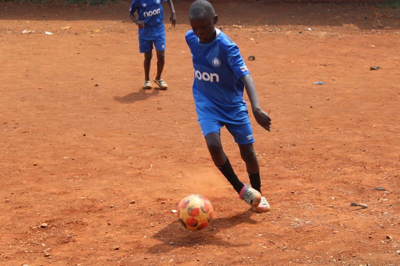 Match in progress on the pitch — Talent